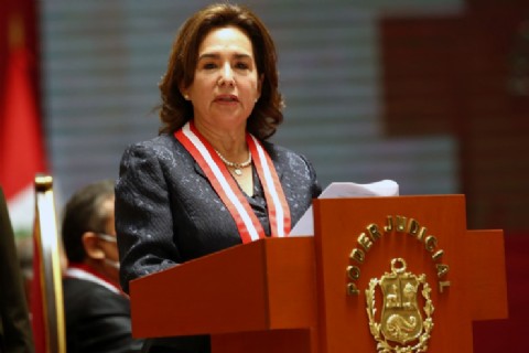 Elvia Barrios se convierte en la primera mujer en asumir la presidencia del Poder Judicial