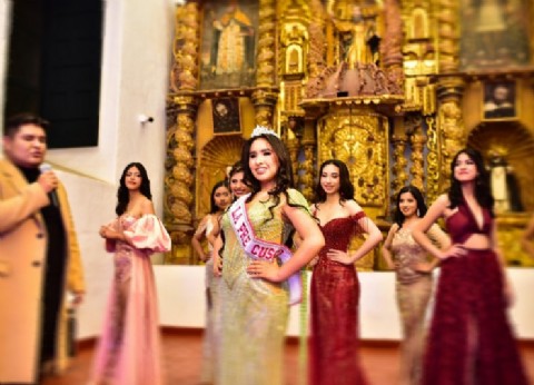 VIDEO | Danna Esperanza Pauccar Santos fue coronada Miss Pre Cusco provincial
