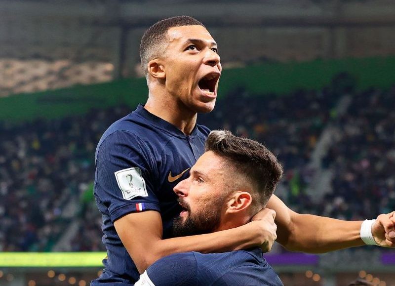 De la mano de Mbappé, Francia le ganó a Polonia 3 a 1 y pasó a cuartos de final