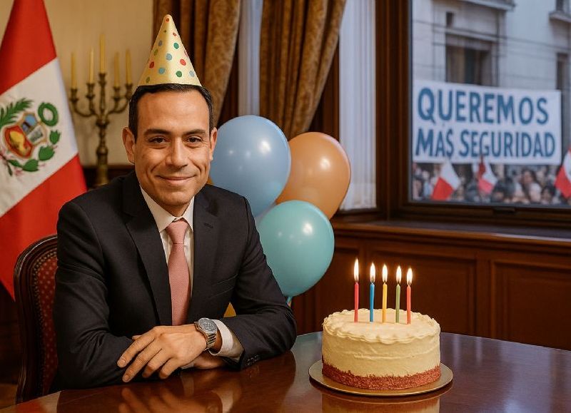 VIDEO | Jerí está de fiesta celebrando su cumpleaños, con show incluido, mientras la inseguridad paraliza al país