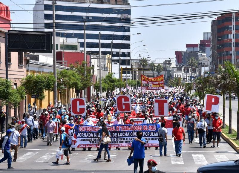 CGTP marchará a nivel nacional por el aumento del salario mínimo